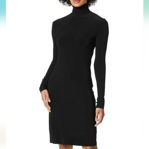 NWOT Norma Kamali Slim Fit Turtle Dress To The Knee